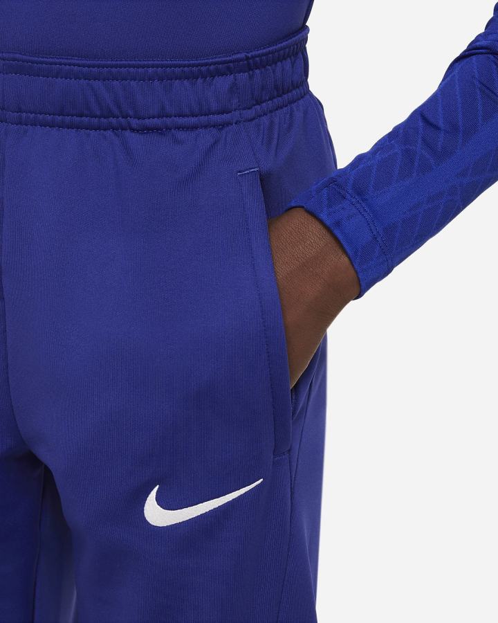 Pantalones Nike Netherlands Strike Kids Dri-FIT Knit Soccer Niña Azul Real Oscuro Azules Blancas | MPGNI-0653