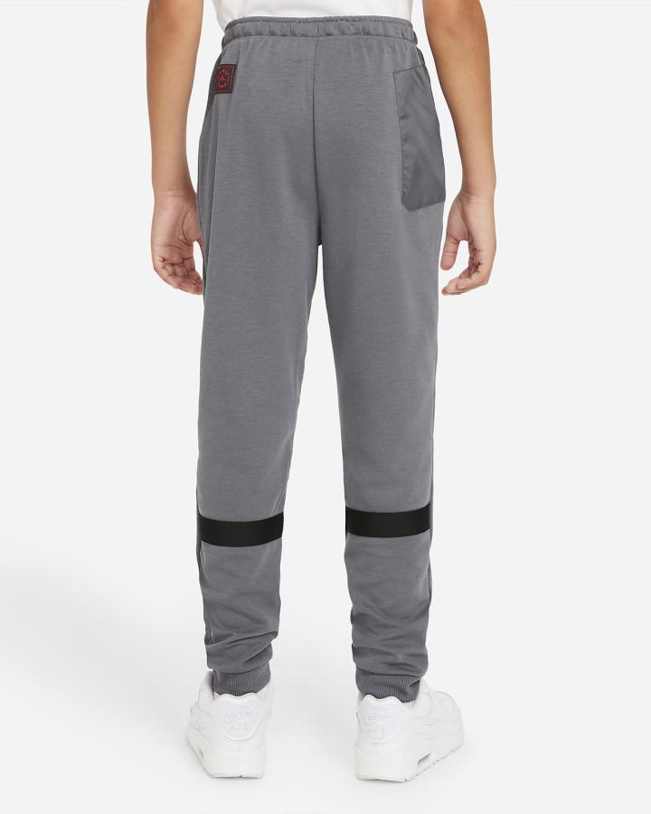 Pantalones Nike Paris Saint-Germain Kids Dri-FIT Fleece Soccer Niño Gris Oscuro Negras Rojas | ZXNLQ-0526