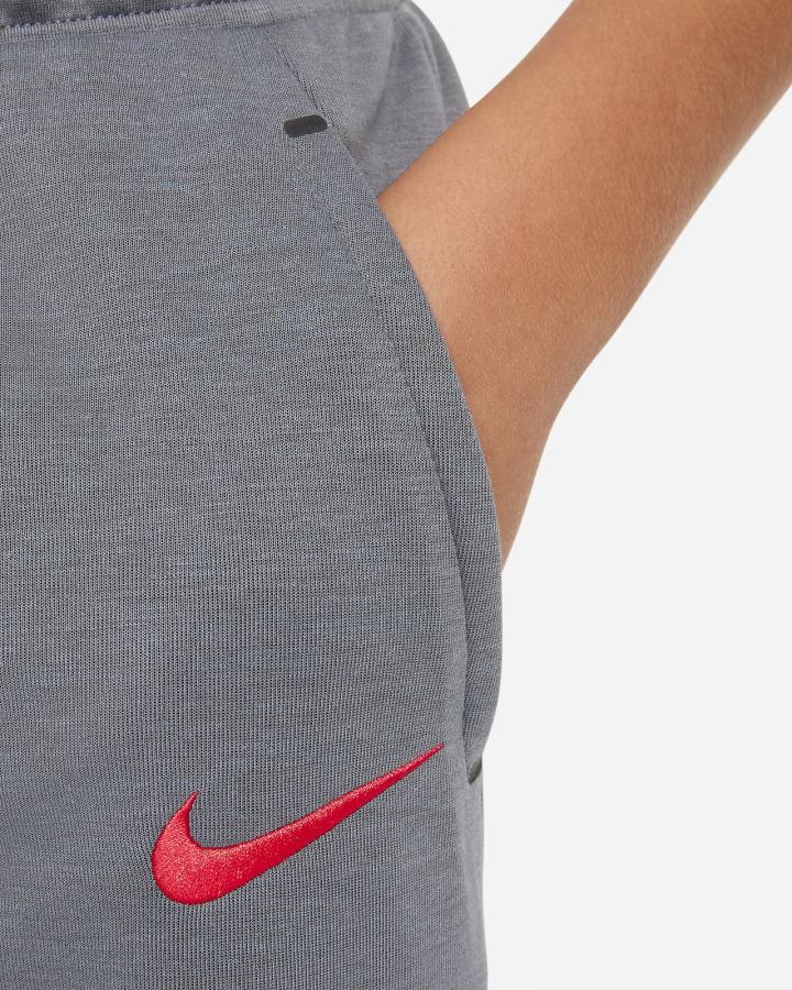 Pantalones Nike Paris Saint-Germain Kids Dri-FIT Fleece Soccer Niño Gris Oscuro Negras Rojas | ZXNLQ-0526