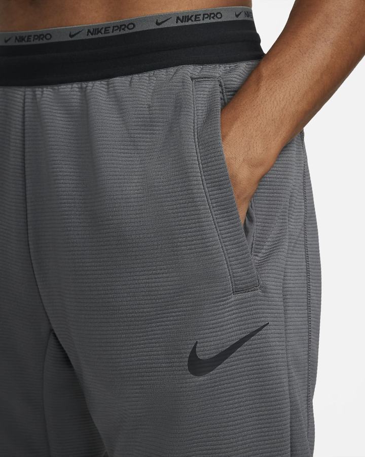 Pantalones Nike Pro Fleece Training Hombre Gris Negras | SBFTZ-7190