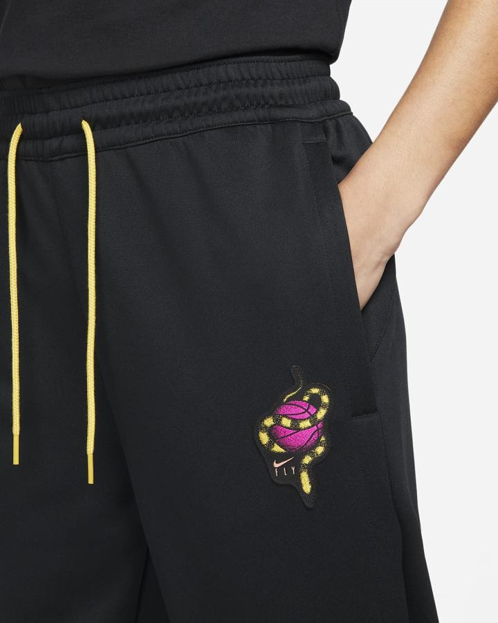 Pantalones Nike Retro Fly Basketball Mujer Negras | UVKTN-6745