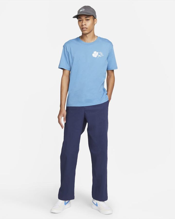Pantalones Nike SB Loose-Fit Skate Chino Hombre Azul Marino | CFOME-8679