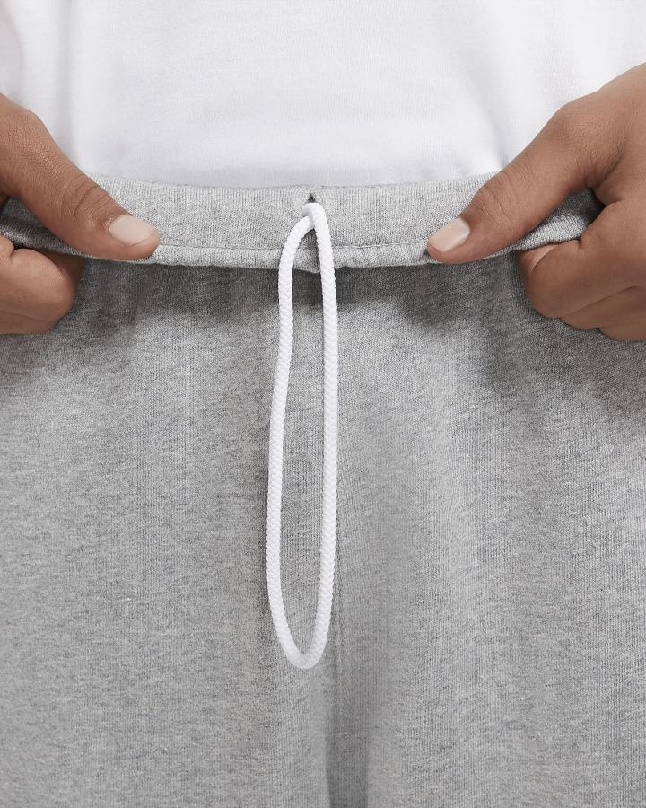 Pantalones Nike Solo Swoosh Fleece Hombre Gris Oscuro Blancas | FXHMZ-7651