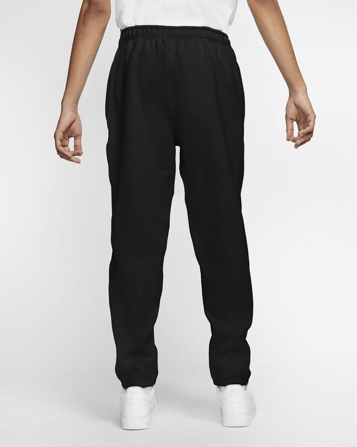 Pantalones Nike Solo Swoosh Fleece Hombre Negras Blancas | GELJR-5062