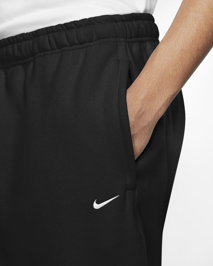 Pantalones Nike Solo Swoosh Fleece Hombre Negras Blancas | GELJR-5062