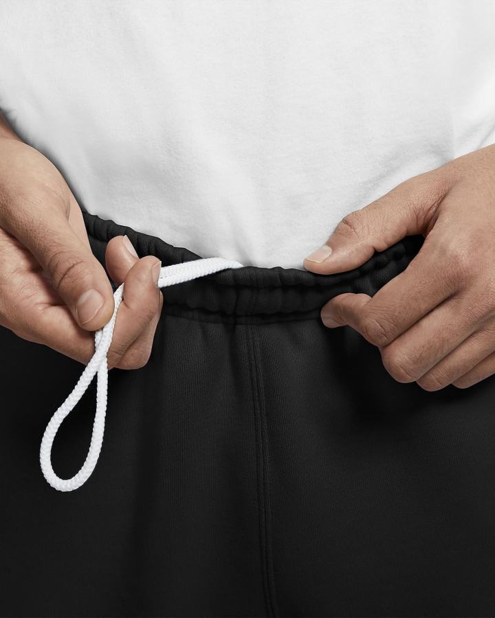 Pantalones Nike Solo Swoosh Fleece Hombre Negras Blancas | GELJR-5062
