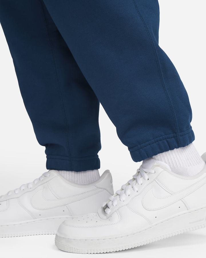 Pantalones Nike Solo Swoosh Fleece Hombre Azules Blancas | GJDHW-2135