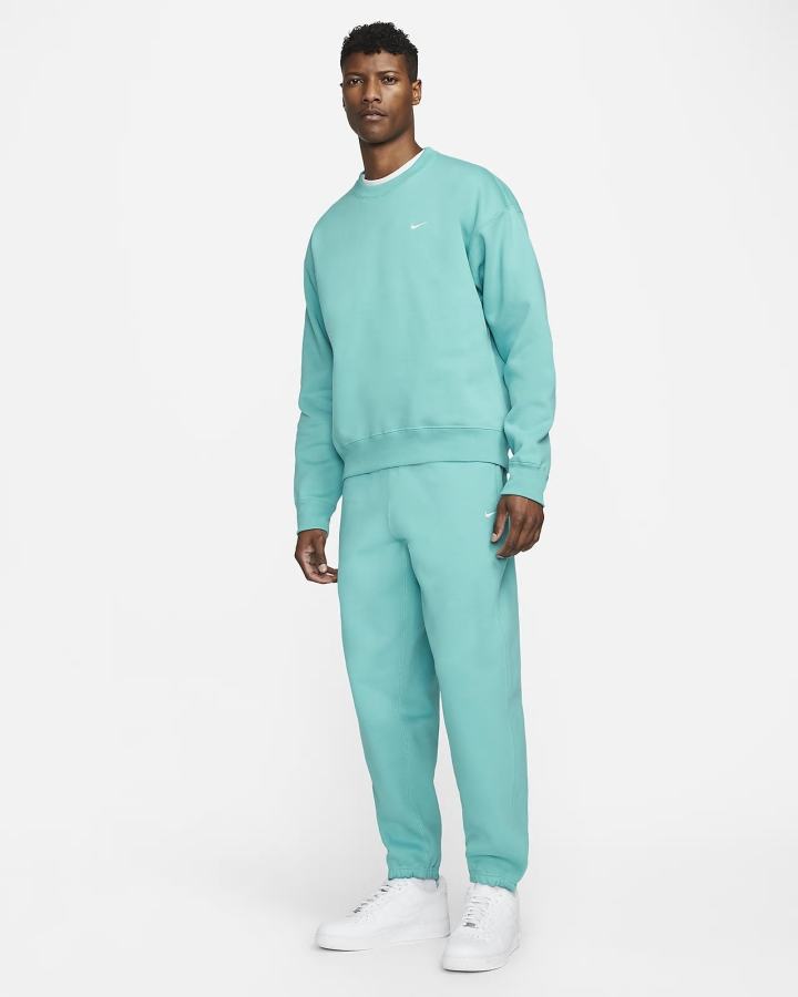 Pantalones Nike Solo Swoosh Fleece Hombre Turquesa Blancas | KCTBP-0186