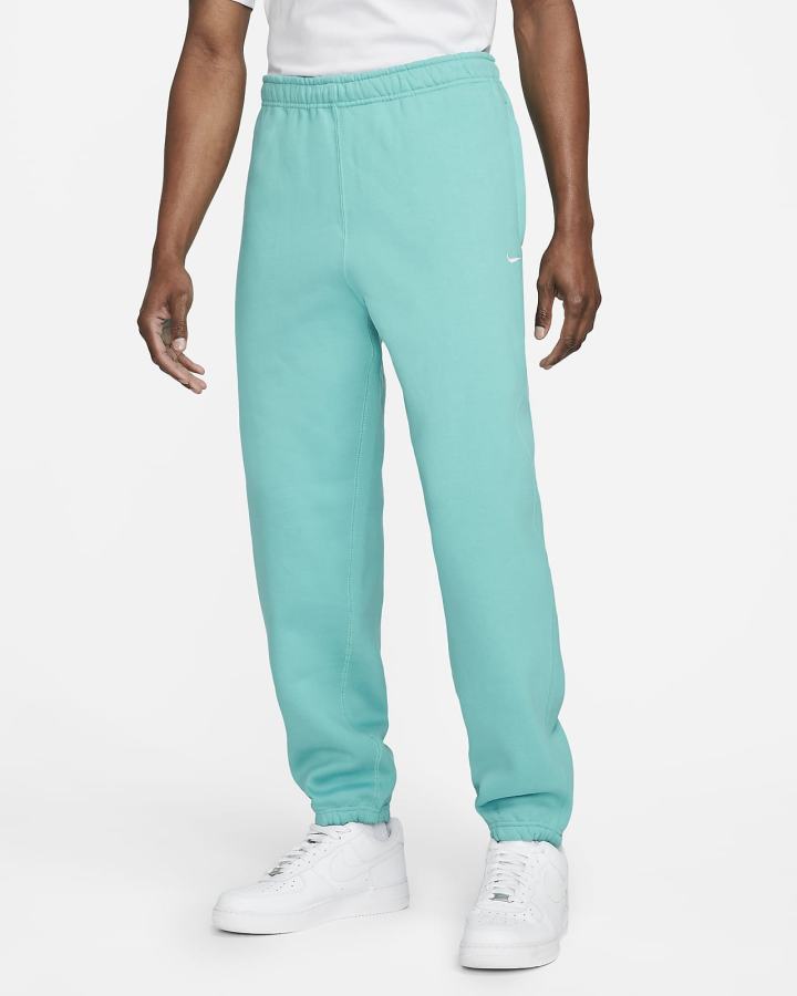 Pantalones Nike Solo Swoosh Fleece Hombre Turquesa Blancas | KCTBP-0186
