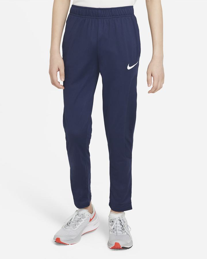Pantalones Nike Sport Kids Training Niño Azul Marino Blancas | EBKON-0567