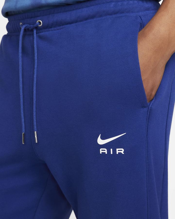 Pantalones Nike Sportswear Air French Terry Hombre Azul Real Oscuro Azules Blancas | CHXUI-1205