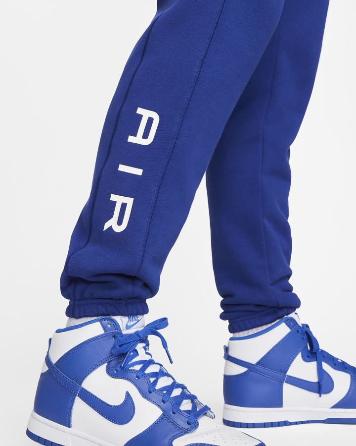 Pantalones Nike Sportswear Air French Terry Hombre Azul Real Oscuro Azules Blancas | CHXUI-1205