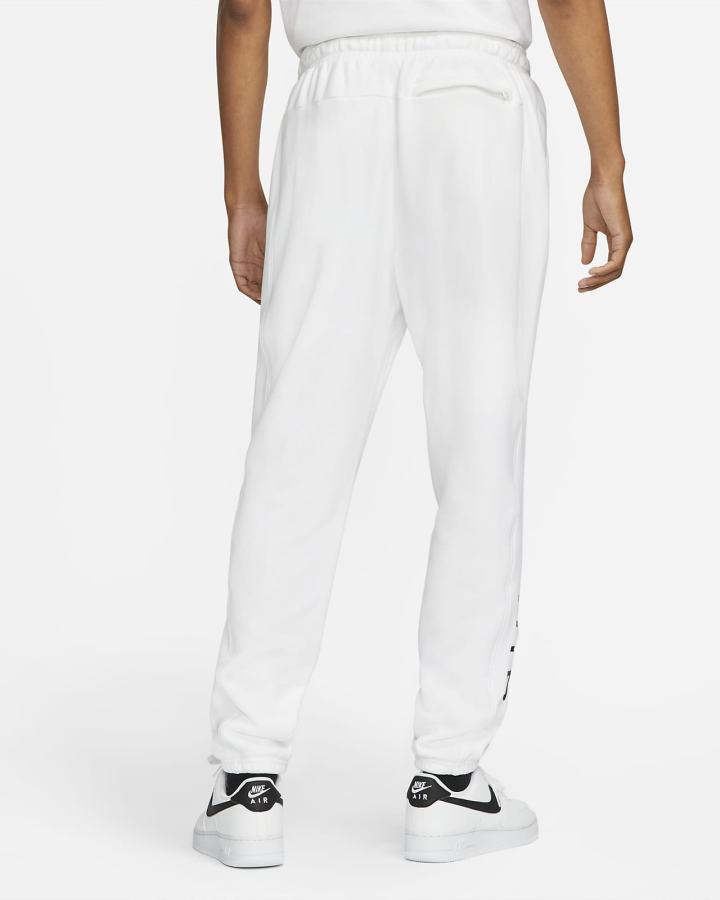 Pantalones Nike Sportswear Air French Terry Hombre Blancas Negras | CVJNM-3567