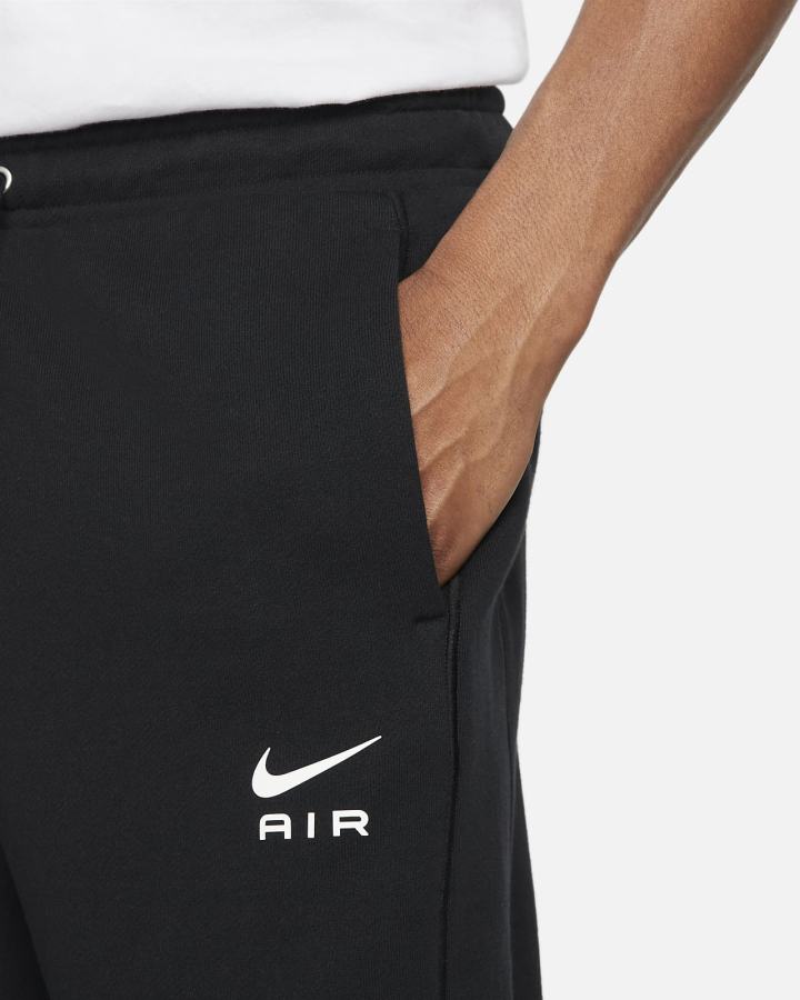 Pantalones Nike Sportswear Air French Terry Hombre Negras Blancas | EXTAS-5839