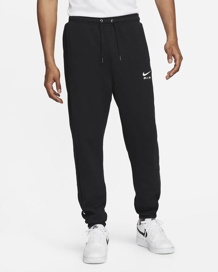 Pantalones Nike Sportswear Air French Terry Hombre Negras Blancas | EXTAS-5839