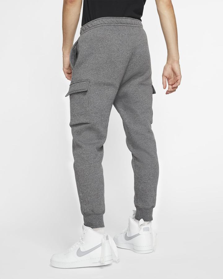 Pantalones Nike Sportswear Club Fleece Cargo Hombre Gris Blancas | CNSQF-1967