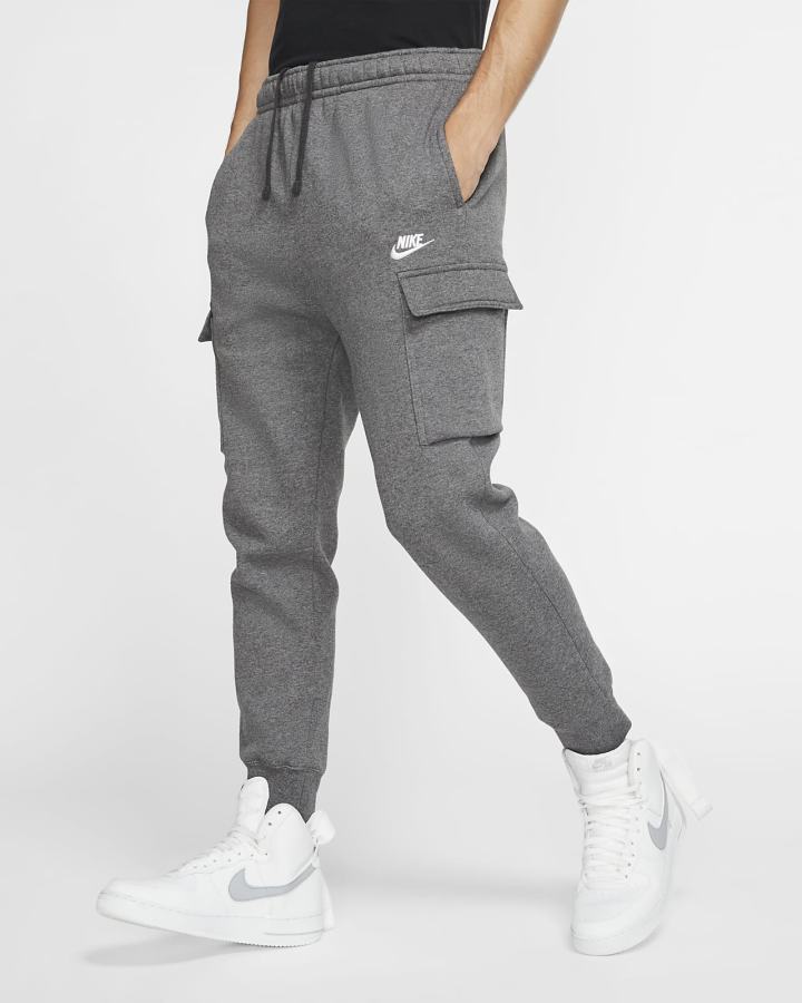 Pantalones Nike Sportswear Club Fleece Cargo Hombre Gris Blancas | CNSQF-1967