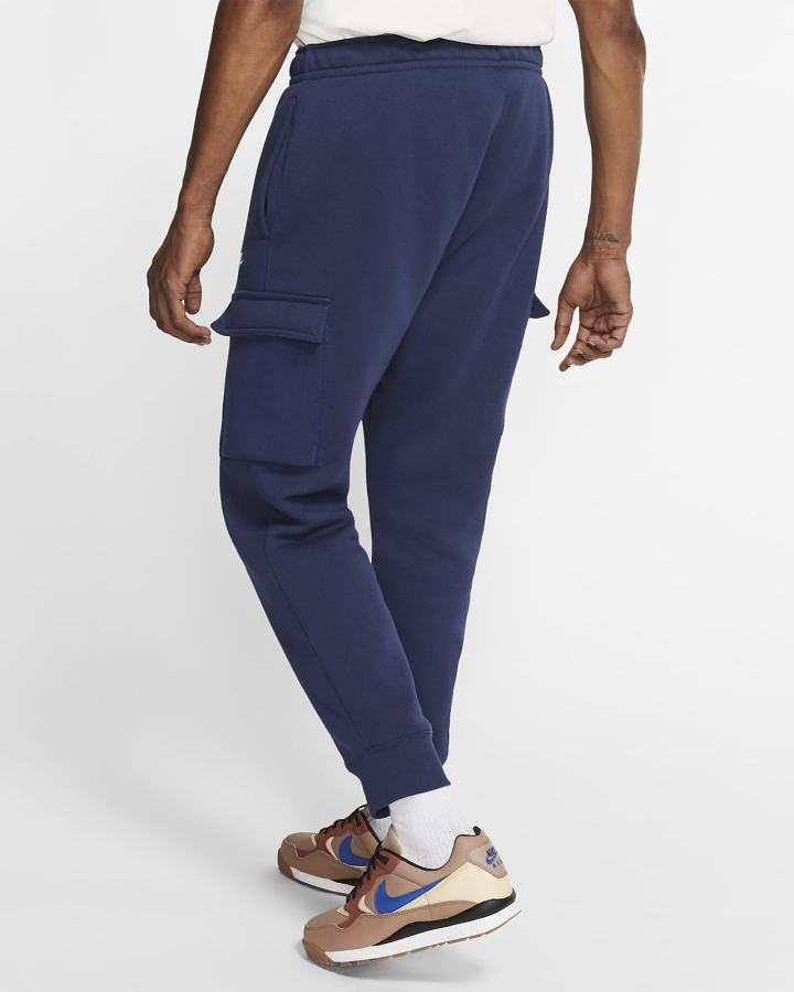 Pantalones Nike Sportswear Club Fleece Cargo Hombre Azul Marino Blancas | JZMSV-4203