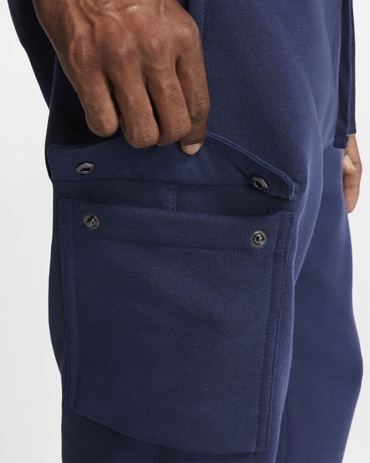 Pantalones Nike Sportswear Club Fleece Cargo Hombre Azul Marino Blancas | JZMSV-4203