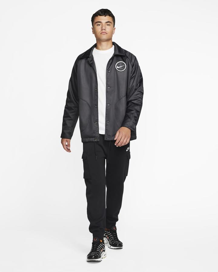 Pantalones Nike Sportswear Club Fleece Cargo Hombre Negras Blancas | PQJGM-9086