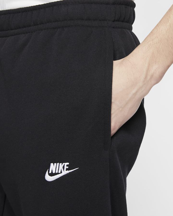 Pantalones Nike Sportswear Club Fleece Hombre Negras Blancas | EZTIF-1380