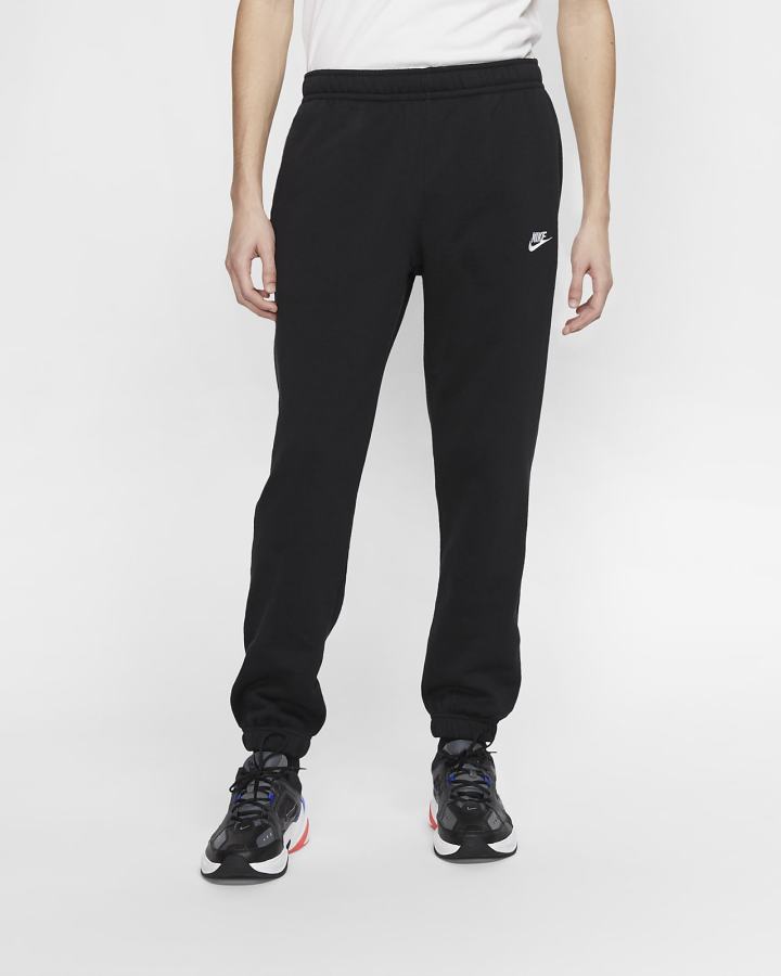 Pantalones Nike Sportswear Club Fleece Hombre Negras Blancas | EZTIF-1380
