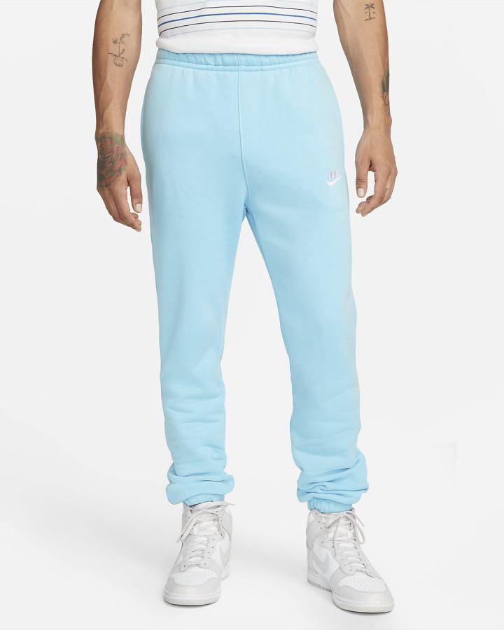 Pantalones Nike Sportswear Club Fleece Hombre Azules Blancas | IKWQR-7964