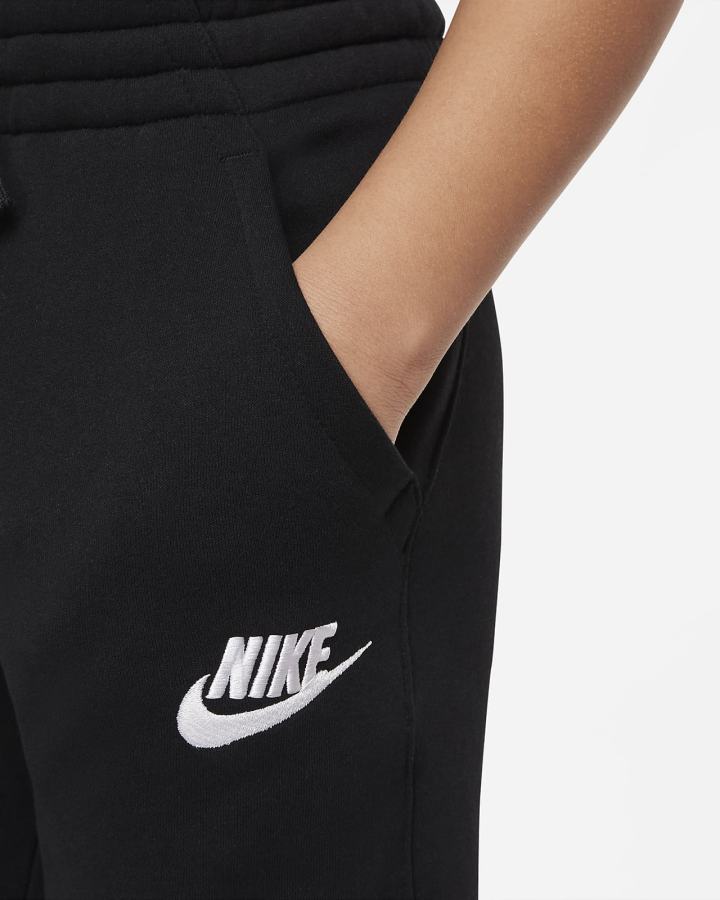 Pantalones Nike Sportswear Club Fleece Kids Niña Negras Blancas | DVSJY-3148