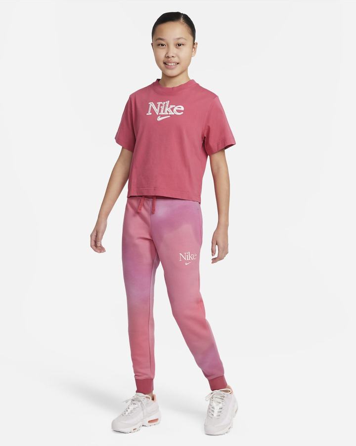 Pantalones Nike Sportswear Club Fleece Kids Niña Rosas | EZOVH-2741