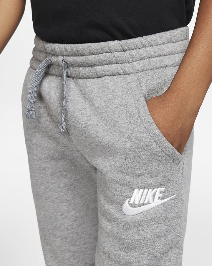 Pantalones Nike Sportswear Club Fleece Kids Niño Gris Oscuro Blancas | GSRIY-6173