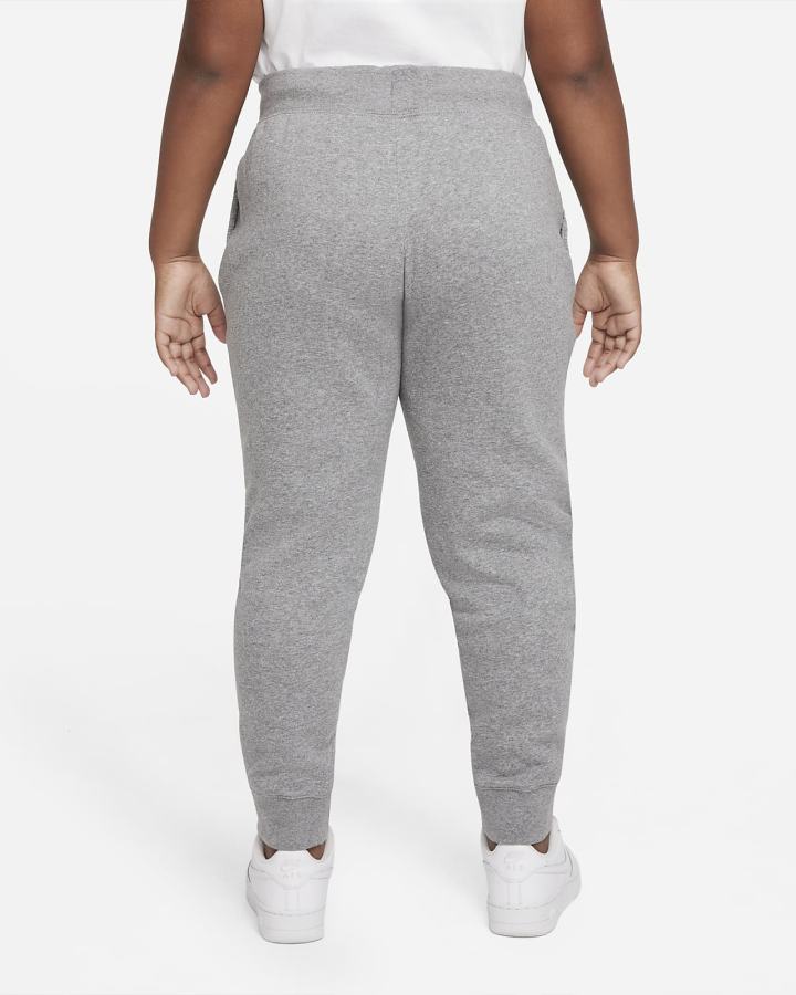 Pantalones Nike Sportswear Club Fleece Kids (Extended Size) Niña Gris Oscuro Blancas | GYCQB-2946