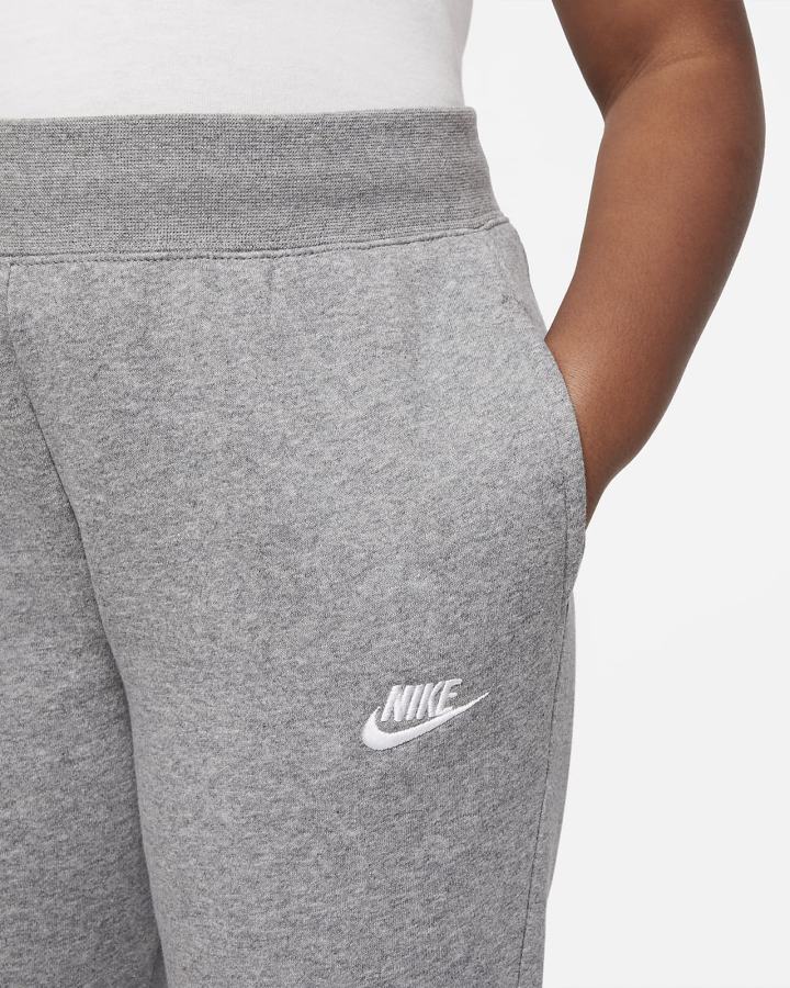 Pantalones Nike Sportswear Club Fleece Kids (Extended Size) Niña Gris Oscuro Blancas | GYCQB-2946