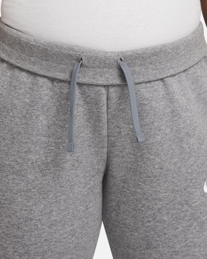 Pantalones Nike Sportswear Club Fleece Kids (Extended Size) Niña Gris Oscuro Blancas | GYCQB-2946