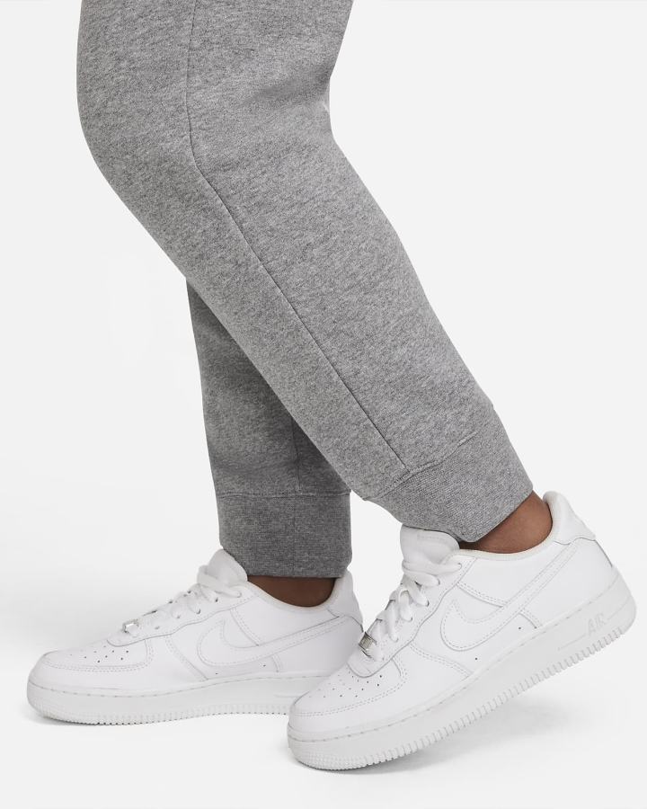 Pantalones Nike Sportswear Club Fleece Kids (Extended Size) Niña Gris Oscuro Blancas | GYCQB-2946