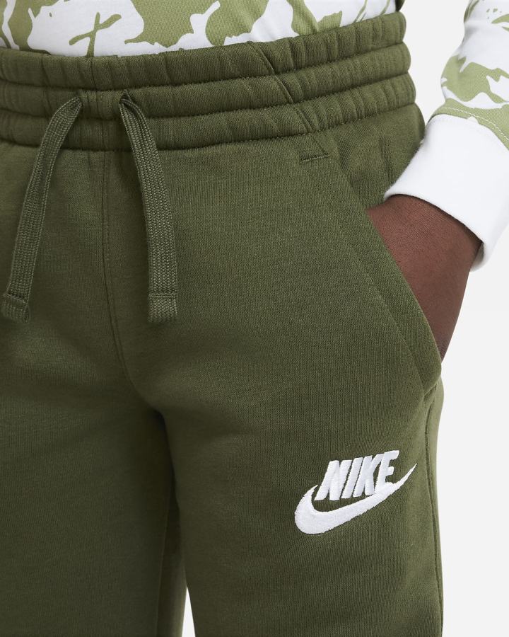 Pantalones Nike Sportswear Club Fleece Kids Niña Verde Blancas | JDUKH-5831
