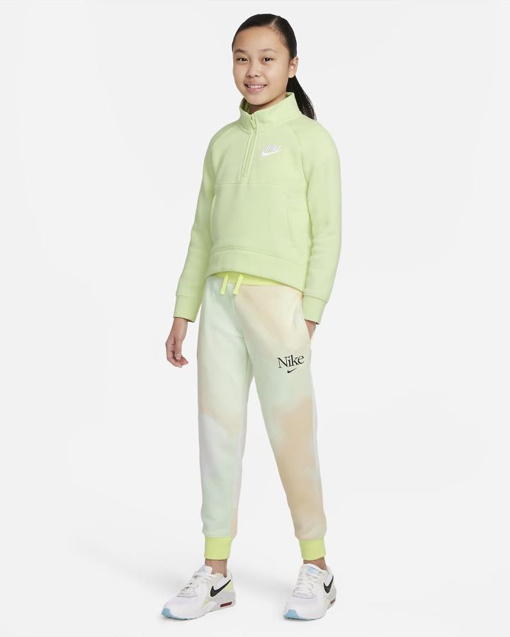Pantalones Nike Sportswear Club Fleece Kids Niña Limón Claro | MXOKG-0347