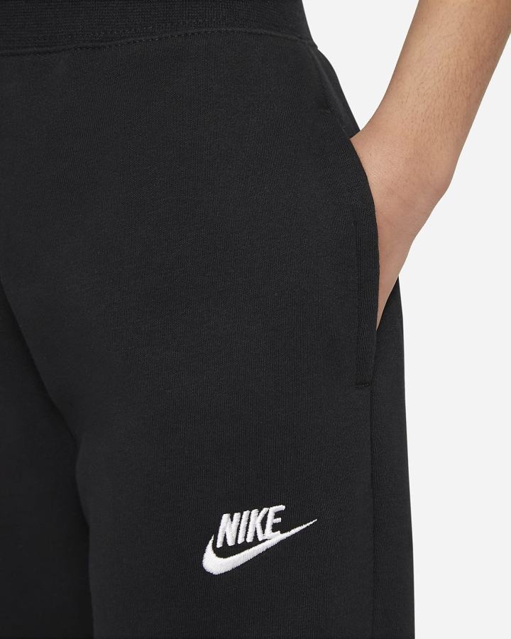 Pantalones Nike Sportswear Club Fleece Kids (Extended Size) Niña Negras Blancas | NPUFM-9401