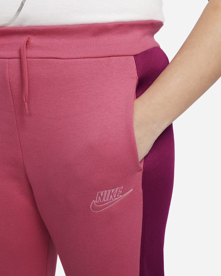 Pantalones Nike Sportswear Club Fleece Kids (Extended Size) Niña Rosas Burdeos | NRFQS-0964
