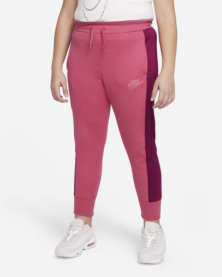 Pantalones Nike Sportswear Club Fleece Kids (Extended Size) Niña Rosas Burdeos | NRFQS-0964