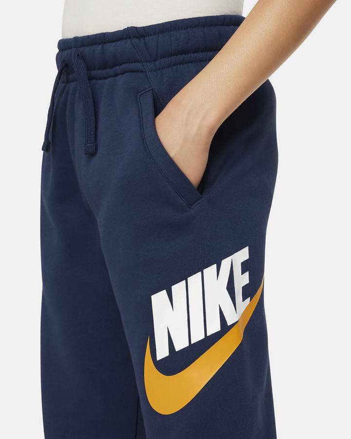 Pantalones Nike Sportswear Club Fleece Kids (Extended Size) Niño Azul Marino Blancas | NYWEH-0157