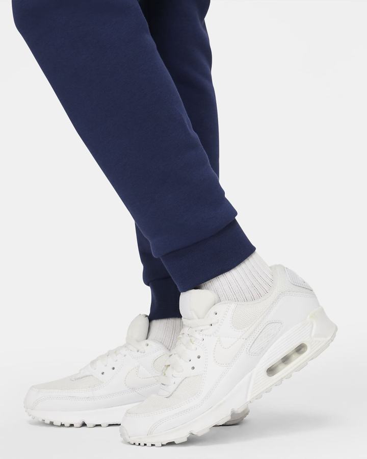 Pantalones Nike Sportswear Club Fleece Kids (Extended Size) Niño Azul Marino Blancas | NYWEH-0157