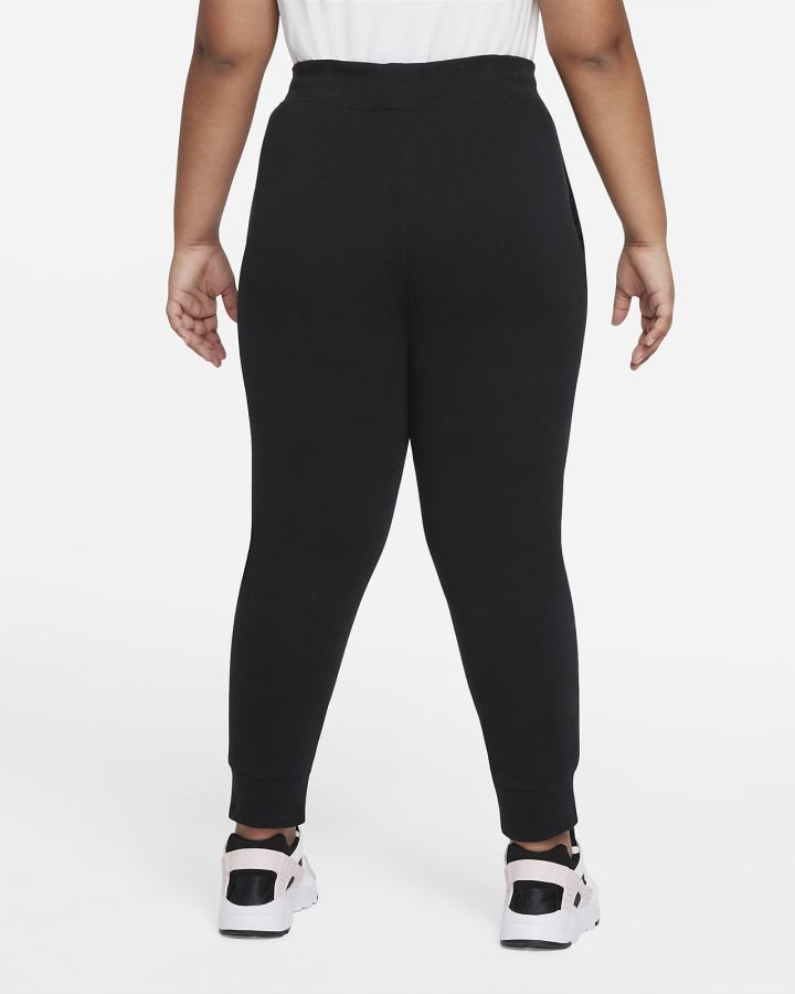 Pantalones Nike Sportswear Club Fleece Kids (Extended Size) Niña Negras Blancas | RSBOI-5816
