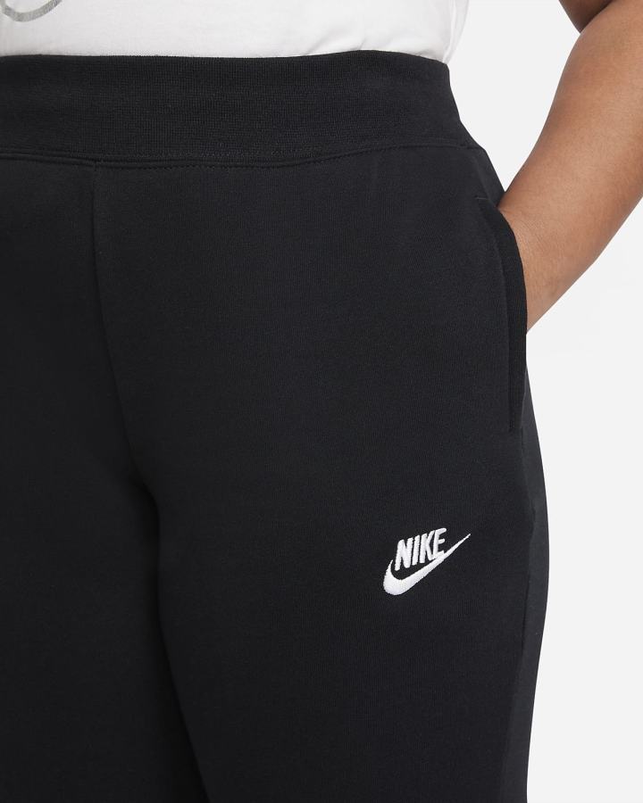 Pantalones Nike Sportswear Club Fleece Kids (Extended Size) Niña Negras Blancas | RSBOI-5816