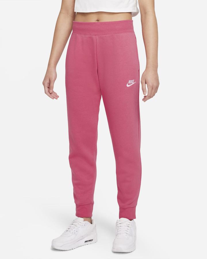 Pantalones Nike Sportswear Club Fleece Kids (Extended Size) Niña Rosas Blancas | RSFHW-3149