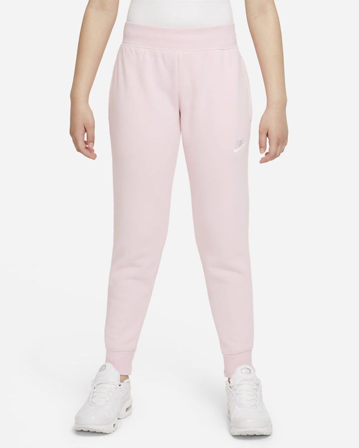 Pantalones Nike Sportswear Club Fleece Kids (Extended Size) Niña Rosas Blancas | RZEAS-8256