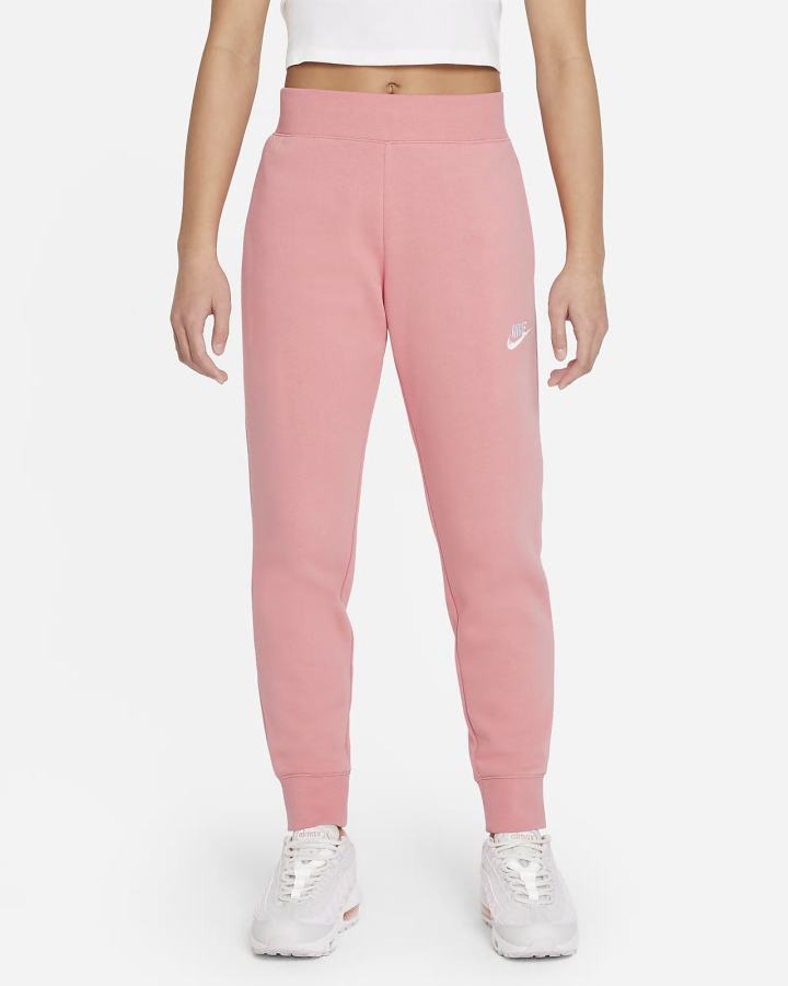 Pantalones Nike Sportswear Club Fleece Kids (Extended Size) Niña Rosas Azules Blancas | XCWYJ-7650