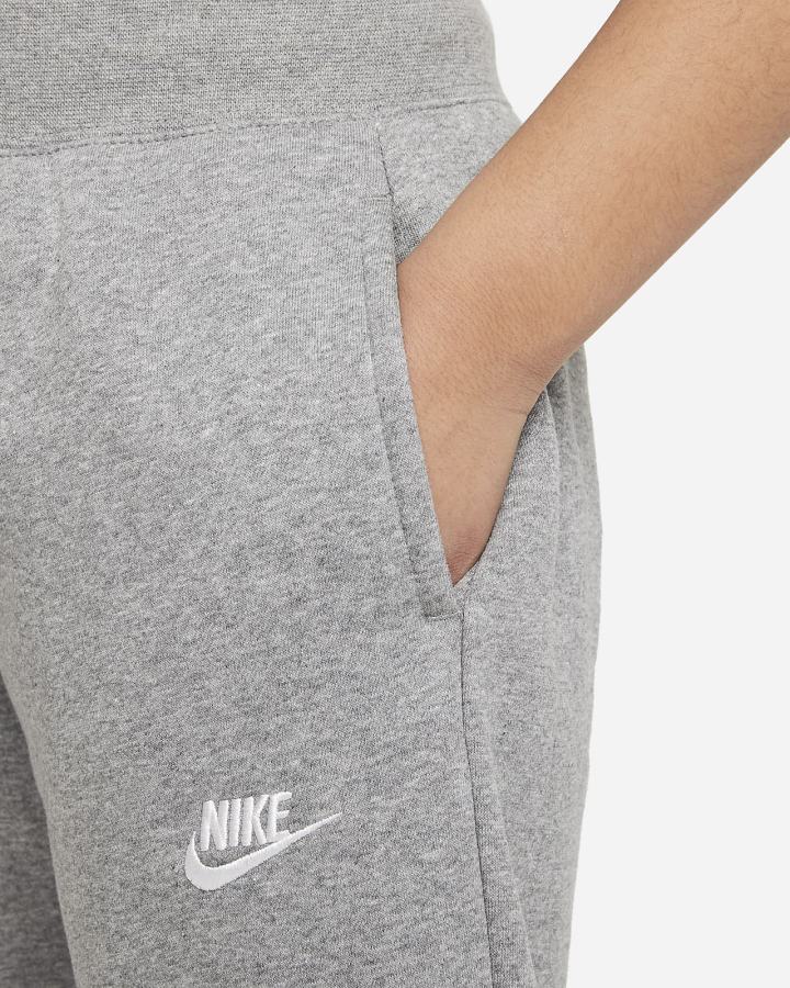 Pantalones Nike Sportswear Club Fleece Kids (Extended Size) Niña Gris Oscuro Blancas | YOMIG-9510