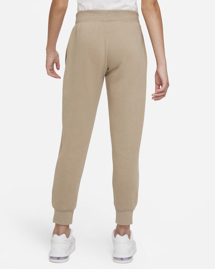 Pantalones Nike Sportswear Club Fleece Kids (Extended Size) Niña Kaki Blancas | YXLNU-1574