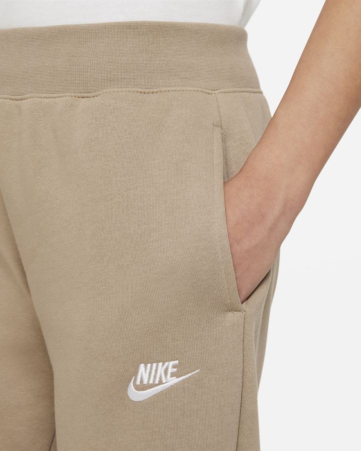Pantalones Nike Sportswear Club Fleece Kids (Extended Size) Niña Kaki Blancas | YXLNU-1574
