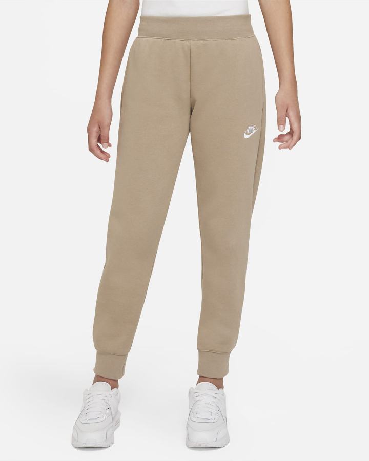 Pantalones Nike Sportswear Club Fleece Kids (Extended Size) Niña Kaki Blancas | YXLNU-1574